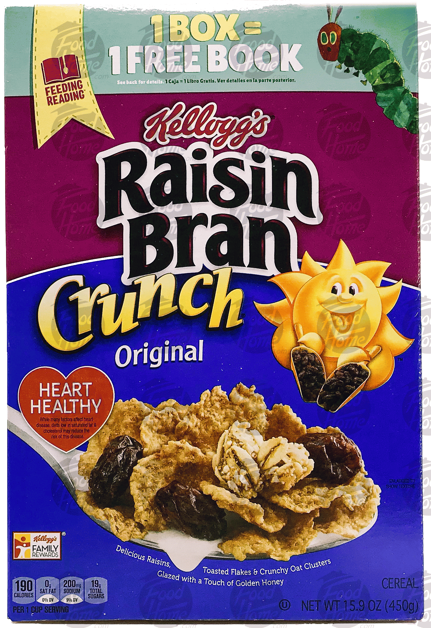 Kellogg Raisin Bran toasted flakes & crunch oat clusters, box Full-Size Picture